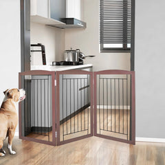 ZJSF three-panel gate expands into a wide Z-shape for hallways
