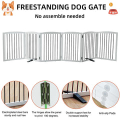 ZJSF wooden white gate showcases wood and steel construction.