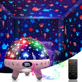 ZKYQSHDHX night light projector ocean visuals on ceiling for soothing bedtime ambiance.