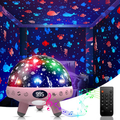 ZKYQSHDHX night light projector ocean visuals on ceiling for soothing bedtime ambiance.