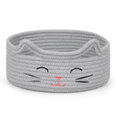 ZLG Small Cat Storage cat-face design adds playful charm to toy organization.