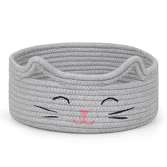 ZLG Small Cat Storage cat-face design adds playful charm to toy organization.