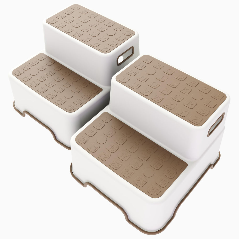 ZLMHYYM toddler step stool front view for stable bathroom use and easy reach