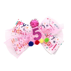 Zlwse birthday hair bow for 1st birthday with sparkle adds festive charm.