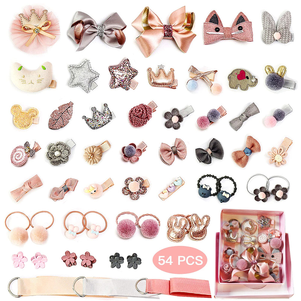 ZOCONE baby hair clip pink bow keeps fine hair neat for daily wear