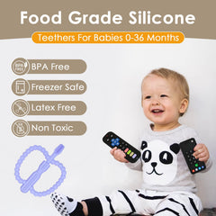 ZOEDO pacifier clip teether combo keeps toys within reach