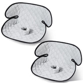 Zoiapai Piddle Pad car seat protector coverage detail showing 360° leak protection for mess-free travel