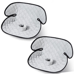 Zoiapai Piddle Pad car seat protector coverage detail showing 360° leak protection for mess-free travel