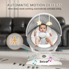 Zoicay 5 speeds allow gentle to lively motion for calm moments.