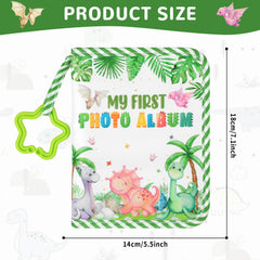 ZOIIWA baby album inside pages showing 4x6 photo slots for milestones