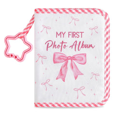ZOIIWA baby first family album pink bow cover keeps memories safe