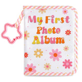 ZOIIWA baby’s first family album cover with groovy flower design for a keepsake