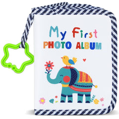 ZOIIWA baby first family album cover featuring an elephant design for keepsakes.