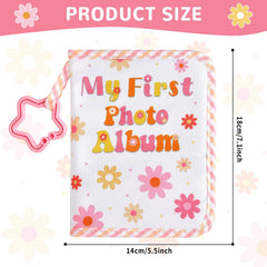 ZOIIWA baby’s first family album showing secure hooks for hanging and display