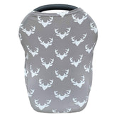 ZOLLEFY baby seat cover with deer print protects from wind and sun
