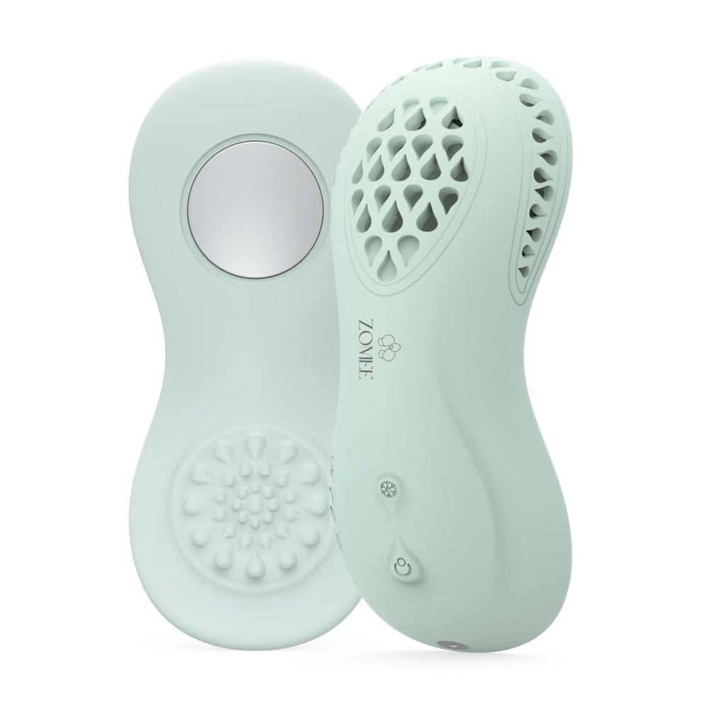 Zomee 3-in-1 Lactation Massager in heat mode provides soothing warmth for relaxed pumping sessions.