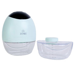 Zomee bottle shows clear volume markings for easy milk tracking.