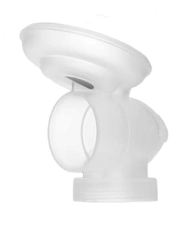 Zomee Fit replacement kit parts image showing the breast shield body, diaphragm, duckbill valve