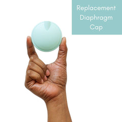 Zomee diaphragm cap cover Z1 installation showing secure fit