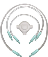 Zomee Z1 tube connector close-up showing durable seals for reliable pumping sessions.
