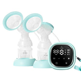 Zomee Z2 wearable breast pump on breast for discreet hands-free pumping at home