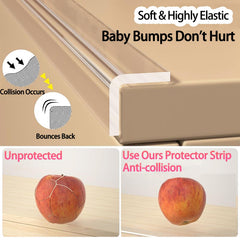 ZOMPAGO clear soft corner protectors cabinet-corners durable bumper reduces daily wear
