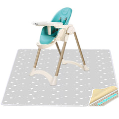 zonBroth high chair splash pad 51in star laid flat protects floors during meals