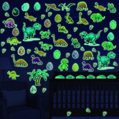 Zonon dinosaur wall decal eggs and trees adds color for classroom decor.