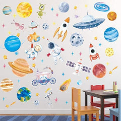 Zonon Outer Space Planets Decal brings galaxy vibes to bedrooms.
