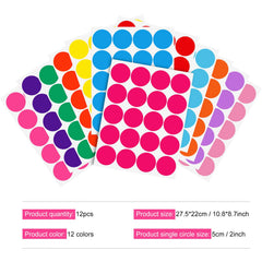 Zonon wall decals 2-inch dots add color to playrooms and classrooms without damage.