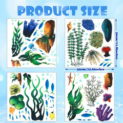 Zonon Under The Sea fish-and-bubbles decal creates playful accents for kid spaces and bathrooms