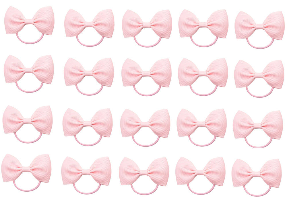 ZOONAI 20Pcs pink hair bows packaging view for versatile occasions.