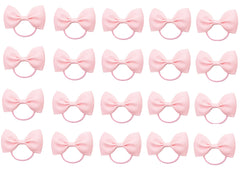 ZOONAI 20Pcs pink hair bows packaging view for versatile occasions.