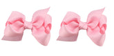 ZOONAI 3-inch baby bow pink clip close-up for photo-ready styling
