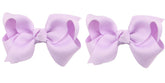 ZOONAI 3 Inch Baby Bow clip close-up in light purple for everyday cute styling