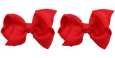 ZOONAI 3 inch baby bow red clip close-up for adorable photo moments