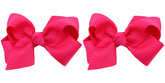 ZOONAI 3-inch rose bow clip for baby girls, ideal for daily wear.
