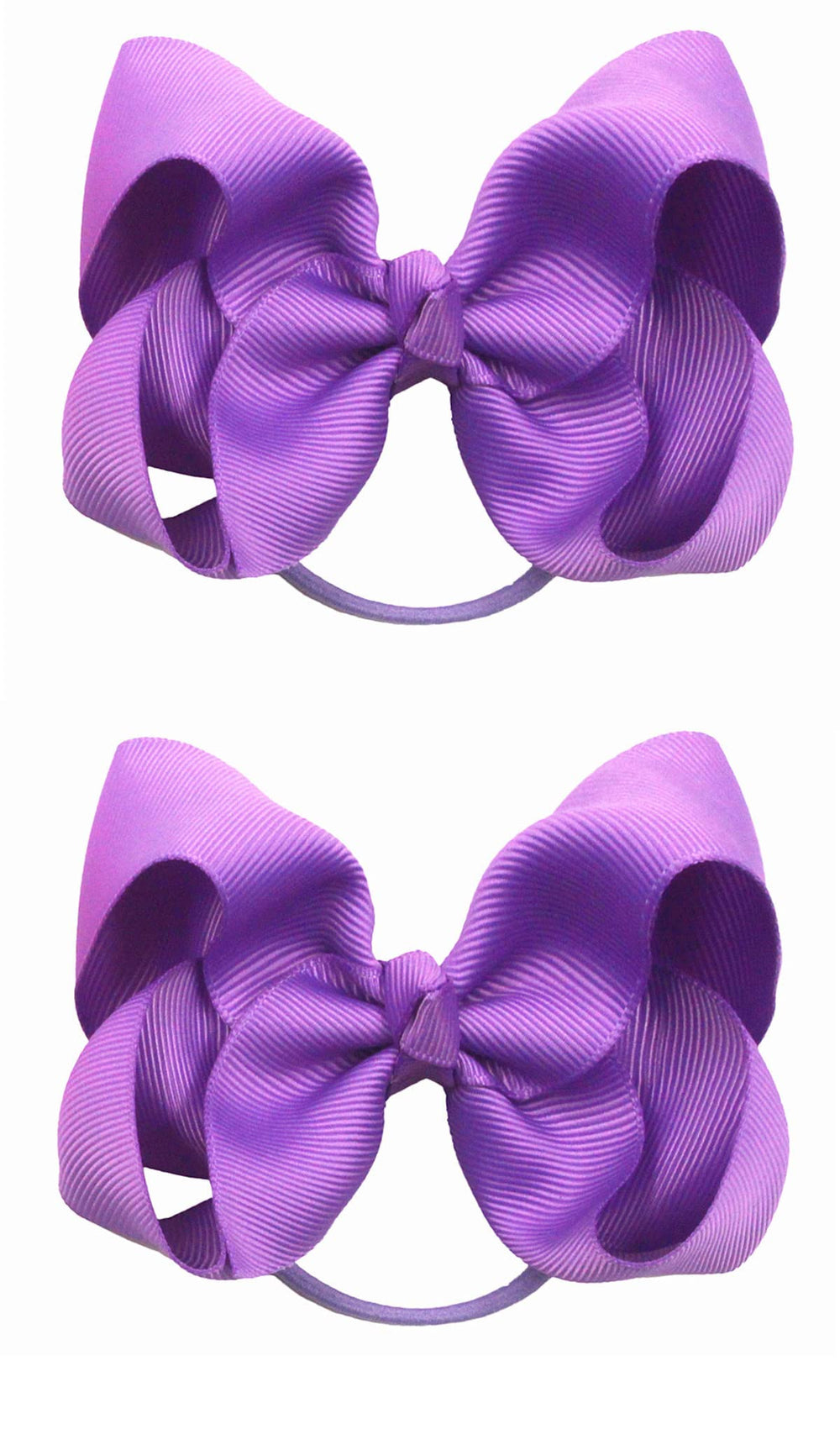 ZOONAI 4inch purple bows ready for daily wear and special occasions