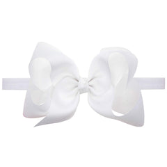 ZOONAI baby hair bow headband worn on toddler for photo-ready bright styling.