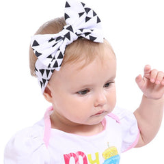 ZOONAI infant rabbit ear hairband in red plaid for milestone moments.