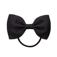 ZOONAI mini elastic hair ties black for secure ponytails during play
