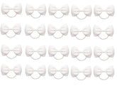 ZOONAI white baby hair bows for cute ponytails and everyday style.
