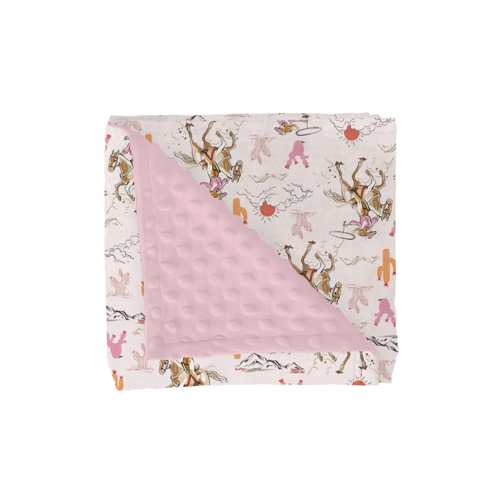 zooubqchy cute pink cowgirl blanket with dots back for cozy newborn comfort and sensory play.