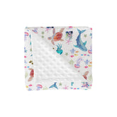 ZoUbqchY fantasy sea animals blanket fabric texture provides cozy warmth for baby skin.