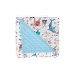 ZoUbqchY fantasy sea animals blanket shows soft mink texture for gentle newborn warmth.