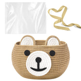 Zopeal baby basket cotton rope weave highlights sturdy nursery storage with a soft texture.