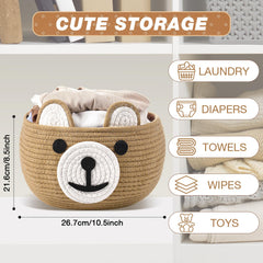Zopeal basket handles and dimensions emphasize portable storage for living spaces.