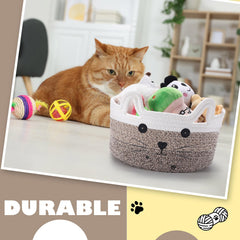 Compact size fits small spaces for toy or trinket storage.