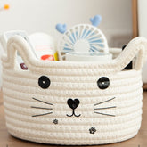 Zopeal Cat Basket front view with cat-ear design for stylish organization