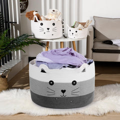 Zopeal cat basket large size ideal for blankets and pet supplies